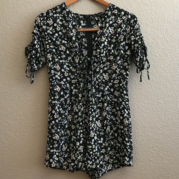 Papermoon black floral romper - Picture 2 of 8